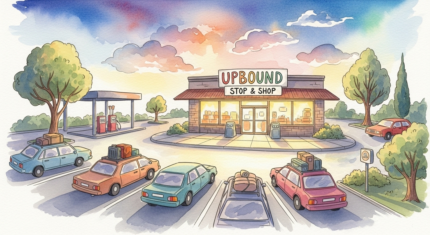 東日本の高速道路でコンビニのある上りサービスエリアを楽しむ