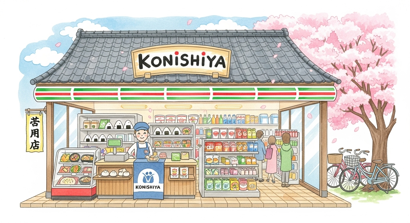 魅力あふれる写真で感じるコンビニエンスストア小西屋の独特な雰囲気