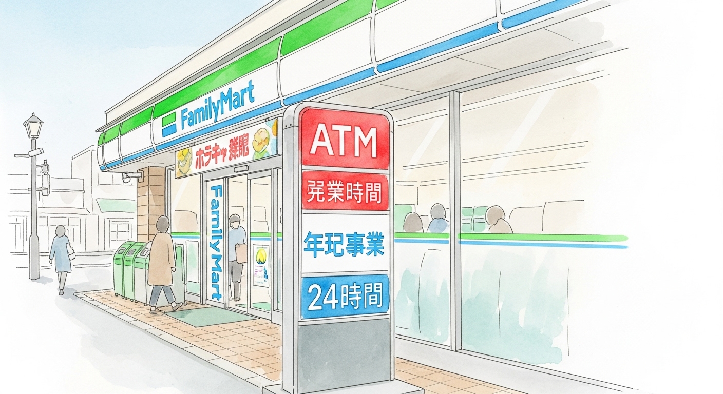 JAのATMをファミマのコンビニで利用する時間をチェック！24時間いつでも便利に活用しよう