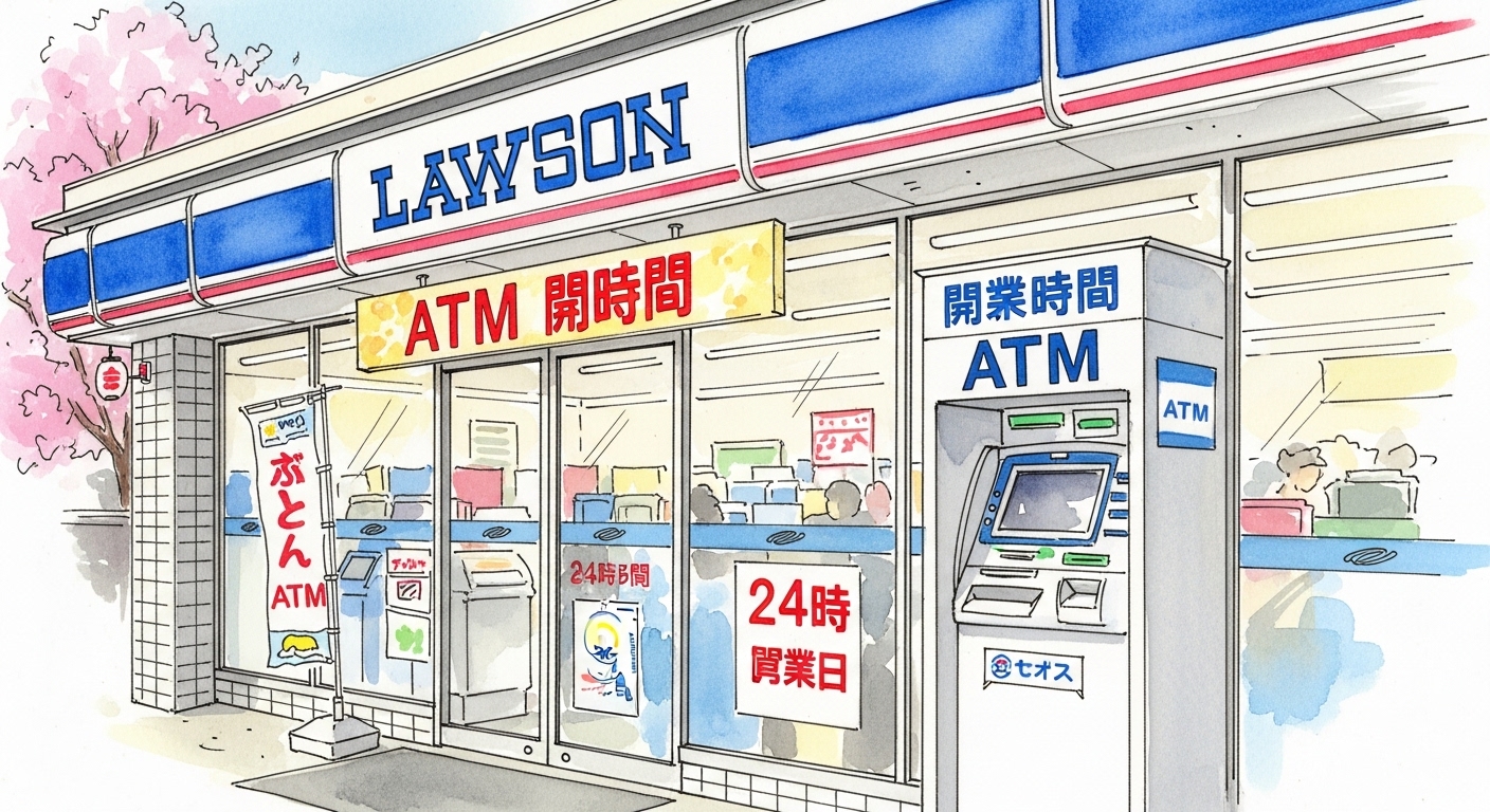 ローソンのコンビニATMでJAバンクを便利に活用する利用時間のポイント