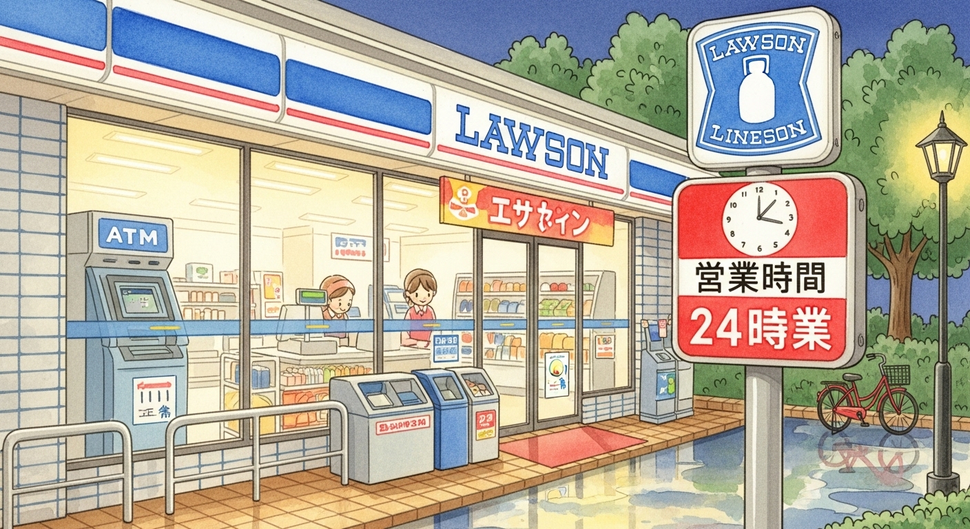 JAバンクをローソンのコンビニATMで活用する利用時間のまとめ