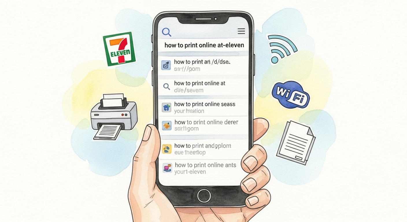 セブンイレブンのネットプリントをスマホで！やり方を簡単に始める手順